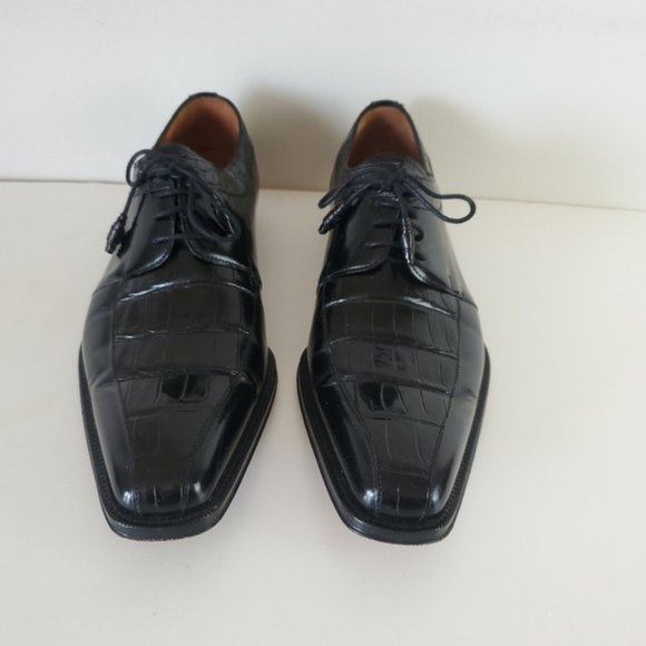 Mezlan crocodile leather shoes